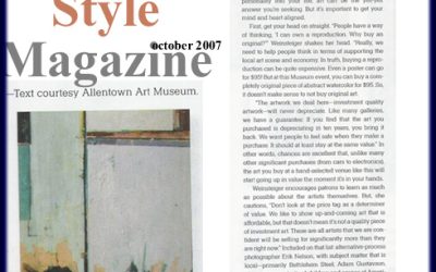Lehigh Valley Style Magazine – Who, What, Why to Buy October 2007